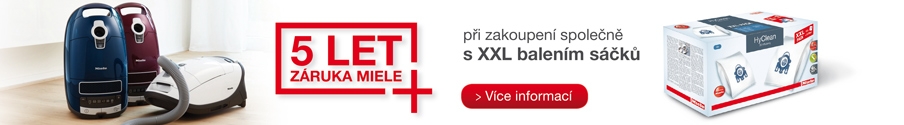 5 let záruka na vysavače MIELE