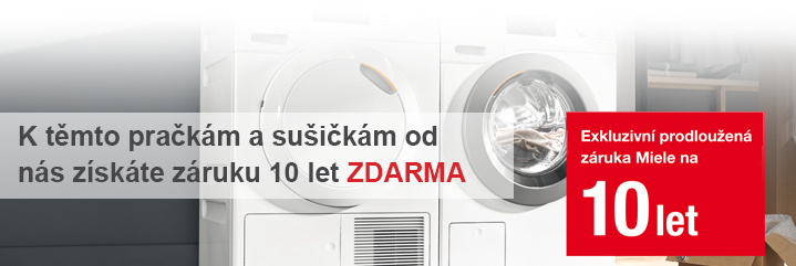 Záruka 10 let na pračky a sušičky MIELE