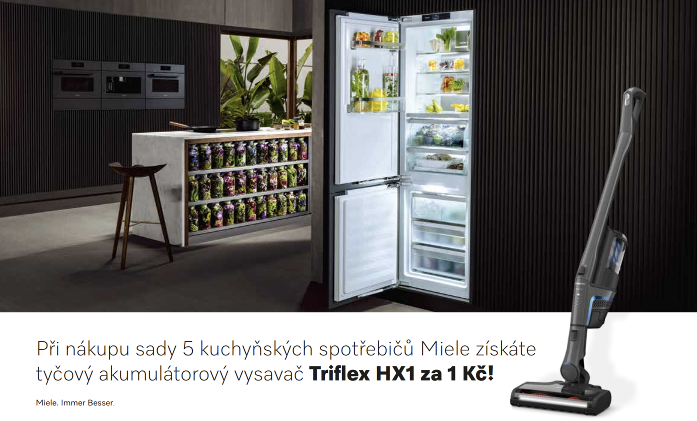 Aku vysavač Miele Triflex HX1 za 1 Kč - akce